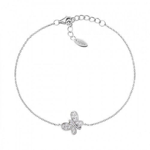 Bracciale Argento Farfalla Centrale Amen BRBUBB